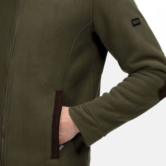 Regatta Professional Mens Full Zip Fleece Jacket / Dark Khaki - Picture 7 of 8